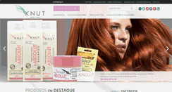 Desktop Screenshot of knutcosmeticos.com.br