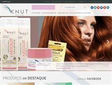 Tablet Screenshot of knutcosmeticos.com.br